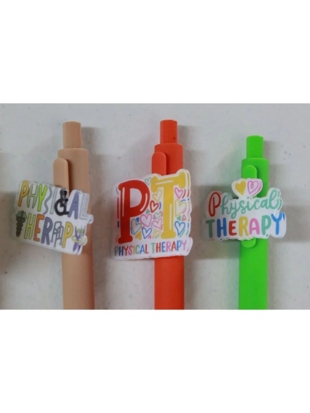 10 Novelty Physical Therapy PT Click Pens Colorful Therapist Appreciation
